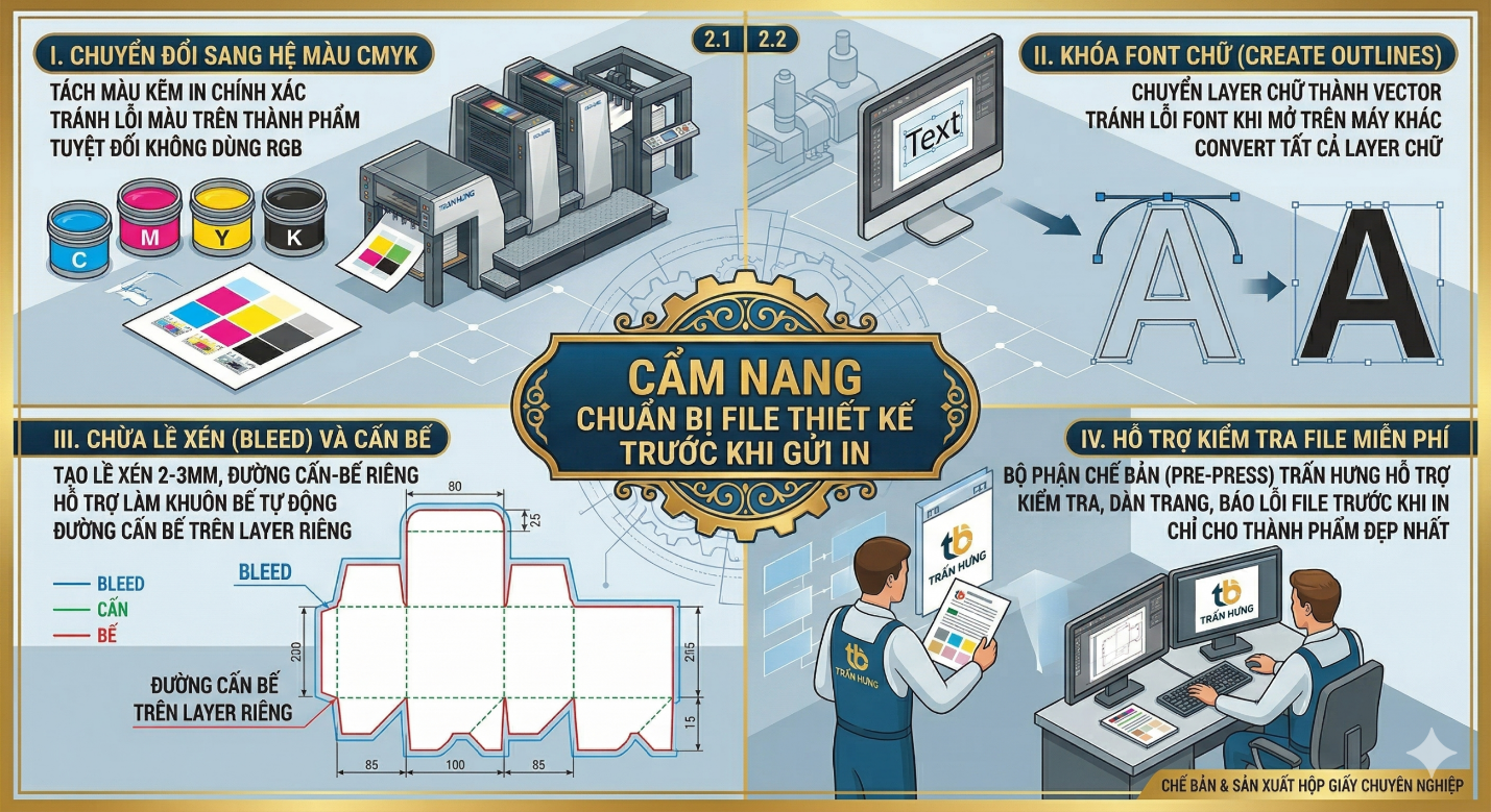 4 tiêu chí vàng nhận diện xưởng in hộp giấy số lượng lớn uy tín